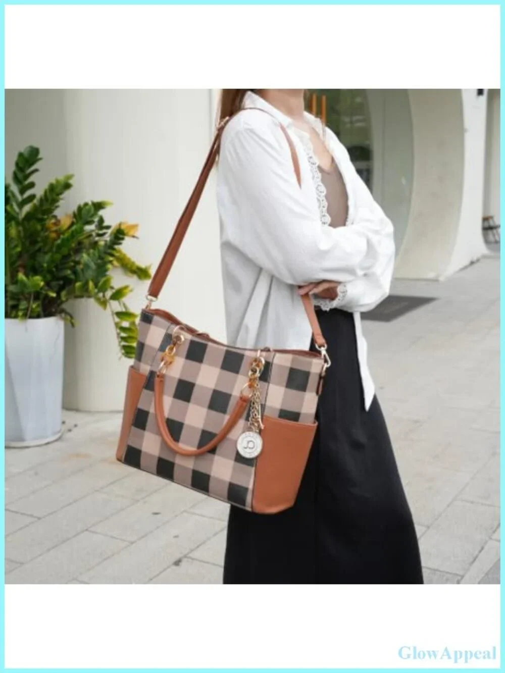 Vegan Leather Tote Bag Set with Wallet, Top Handle Purse, Adjustable Crossbody